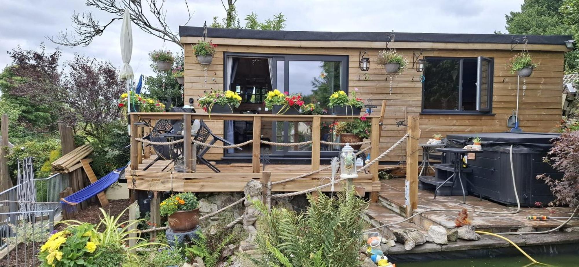 Cosy Cornish Cabin St Austell Exteriör bild